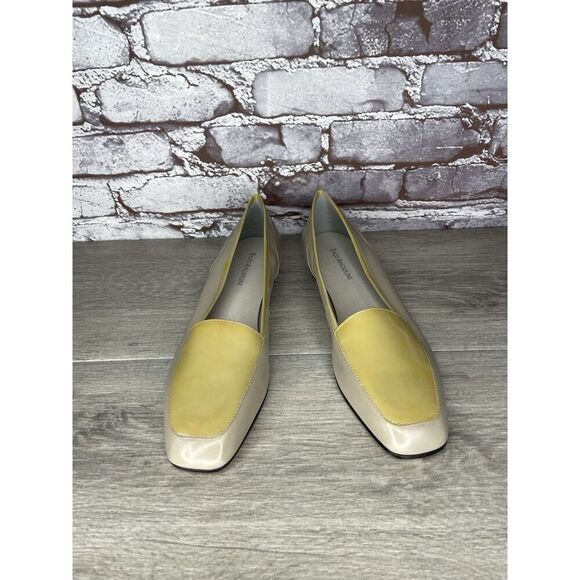 Enzo Angiolini Liberty Yellow Patent Leather Gray Flats Women’s Sz 9.5M US/40EU - Picture 6 of 16
